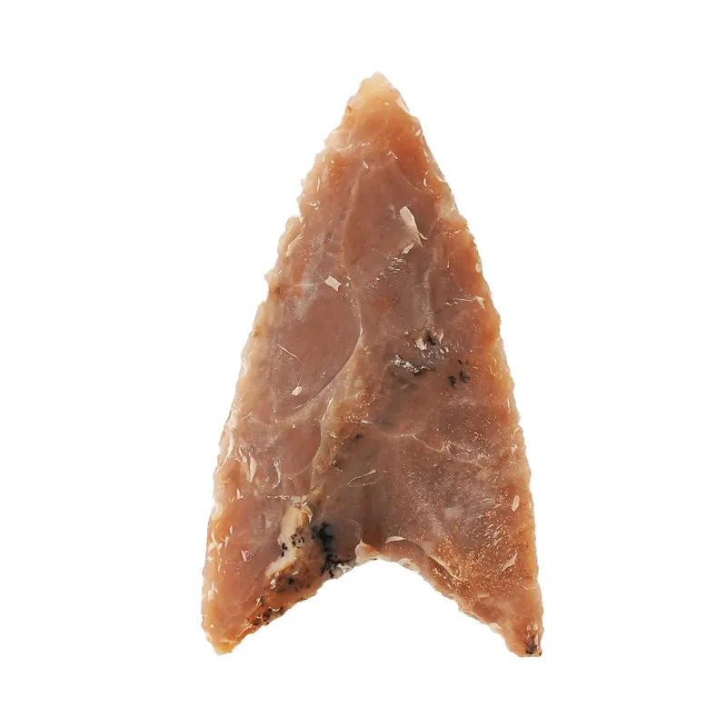 Historical Flint Stone Hunting Arrowhead with Double Tapered Ends 5cm