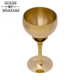 Small Princely Solid Brass Chalice / Goblet