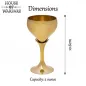 Small Princely Solid Brass Chalice / Goblet