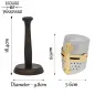 Mini Crusader Knight Helmet with Wooden Stand