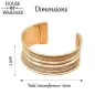 Medieval Fantasy Solid Brass Bangle / Bracelet