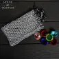 Butted Chainmail Dice Bag Butted Mild Steel 8mm 16g