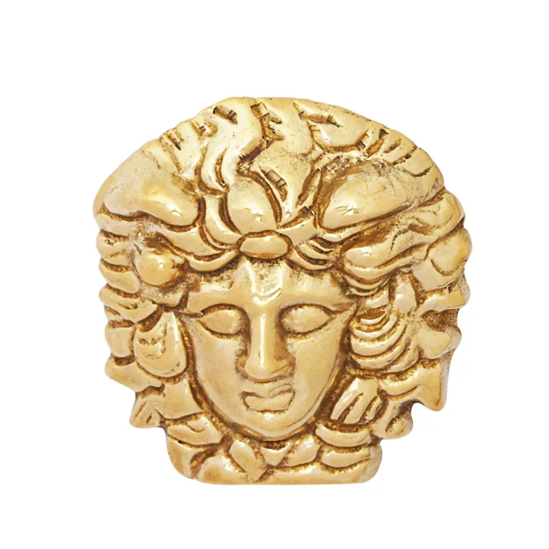 Medusa Face Solid Brass Fitting / Adornment