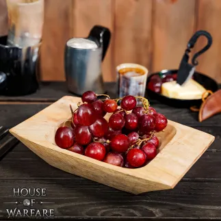 Hand Carved Medieval Genuine Wooden Tray