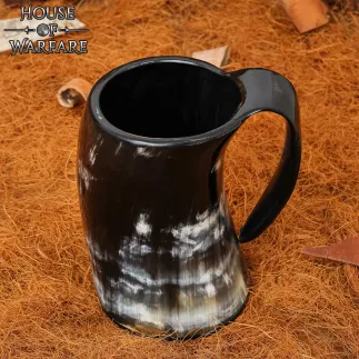 The Pirate Skull Genuine Drinking Horn Tankard