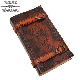 Dovahkiin Skyrim Medieval Journal with Double Buckle and Straps