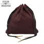 Medieval Merchant Woolen Drawstring Pouch