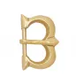 Solid Brass Medieval Belt Buckle for Leather Belts / Straps