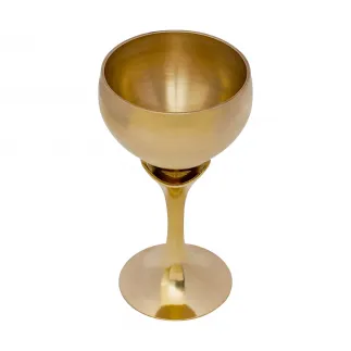 Small Princely Solid Brass Chalice / Goblet