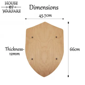 Customizable Wooden Shield Large