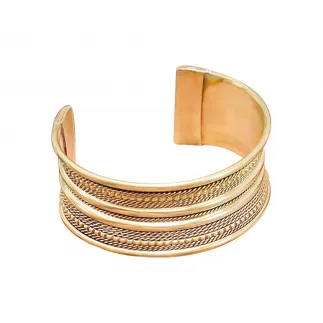 Medieval Fantasy Solid Brass Bangle / Bracelet