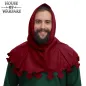 Late Medieval Maroon Liripipe Woolen Hood