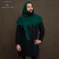 Late Medieval Green Liripipe Woolen Hood