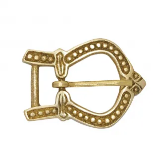 Late Medieval Solid Brass Buckle for Leather Belts / Straps