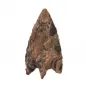 Historic Flint Stone Stemmed Hunting Arrowhead Brown 4.8cm