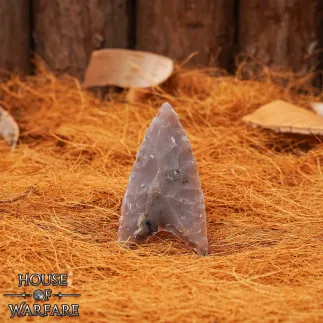 Historical Flint Stone Hunting Arrowhead with Double Tapered Ends 5cm