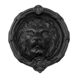 The Lion Face Solid Cast Iron Large Door Knocker