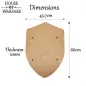 Customizable Wooden Shield Large