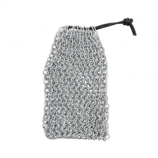 Butted Chainmail Dice Bag Butted Mild Steel 8mm 16g