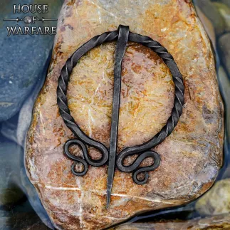 Hand Forged Historical Elfic Archer Fibula / Cloak Pin