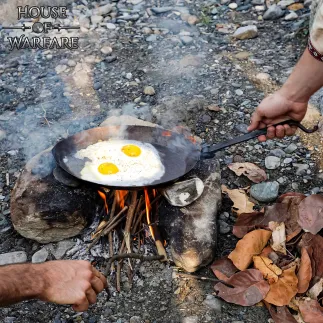 Foldable Hand Forged Camping Pan Second Quality