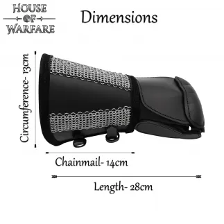 Fantasy Barbarian Chainmail Gauntlet for Single Hand