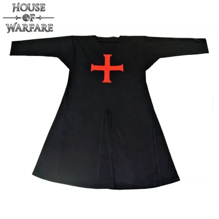 Crusader Canvas Tunic with Red Cross