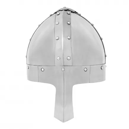 Medieval Norman Nasal Steel Helmet with Leather Liner