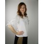 Chemise en coton, manches 3/4