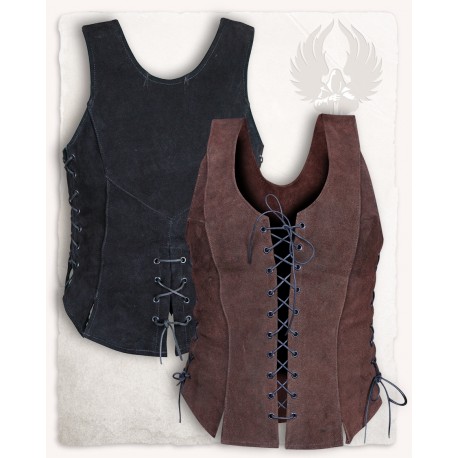 Bustier en cuir