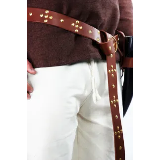 Ceinture viking, en cuir