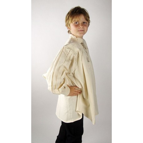 Chemise à lacets à col montant pour enfant