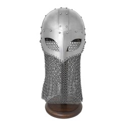 casque viking avec maille