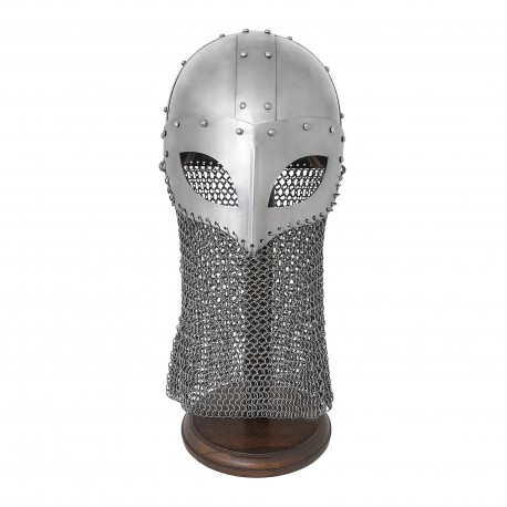 casque viking avec maille