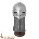 casque viking avec maille